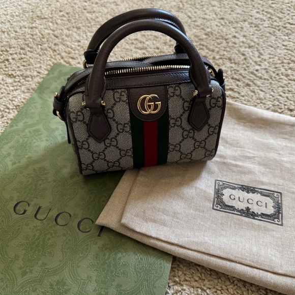 π SOLD π Authentic π― Gucci Ophidia Super Mini - Picture 4 of 15